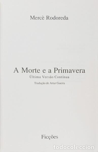 Libros: RODOREDA. (Merc&egrave;) - A MORTE E A PRIMAVERA. - Foto 2
