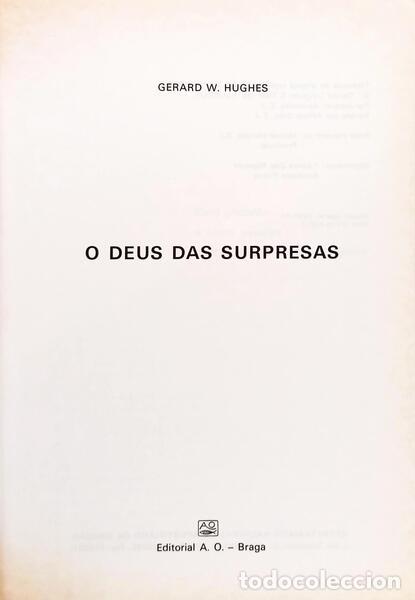 Libros: HUGHES. (Gerard W.) - O DEUS DAS SURPRESAS. - Foto 2