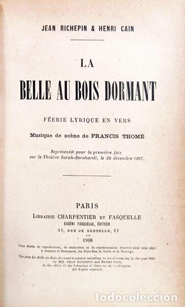 Libri di seconda mano: RICHEPIN. (Jean) e Henri Cain. - LA BELLE AU BOIS DORMANT.