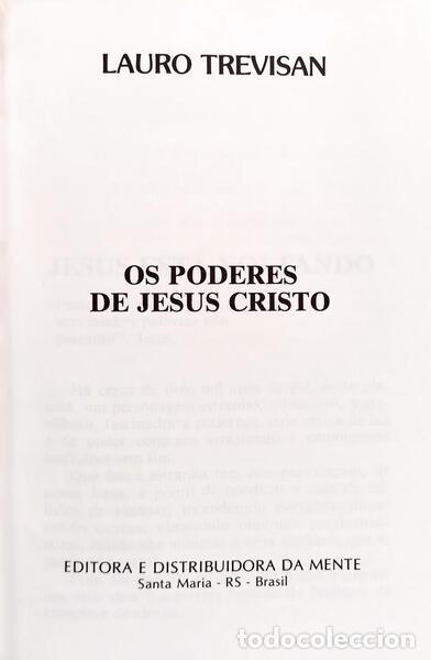Libros: TREVISAN. (Lauro) - OS PODERES DE JESUS CRISTO. - Foto 2