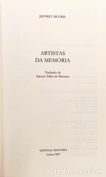 Libros: MOORE. (Jeffrey) - ARTISTAS DA MEM&Oacute;RIA. - Foto 2