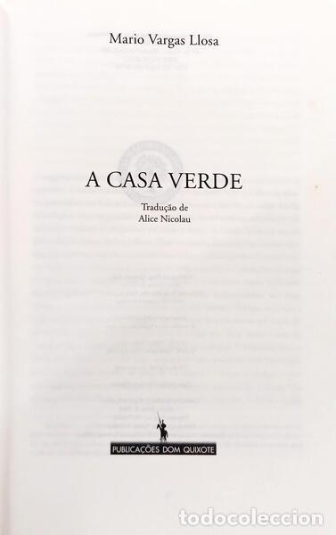 Libros: VARGAS LLOSA. (Mario) - A CASA VERDE. [1.&ordf; EDI&Ccedil;&Atilde;O] - Foto 2