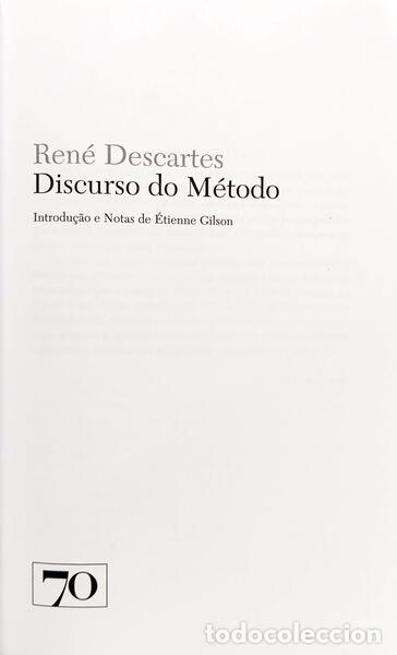 Libros: DESCARTES. (Ren&eacute;) - DISCURSO DO M&Eacute;TODO. - Foto 2