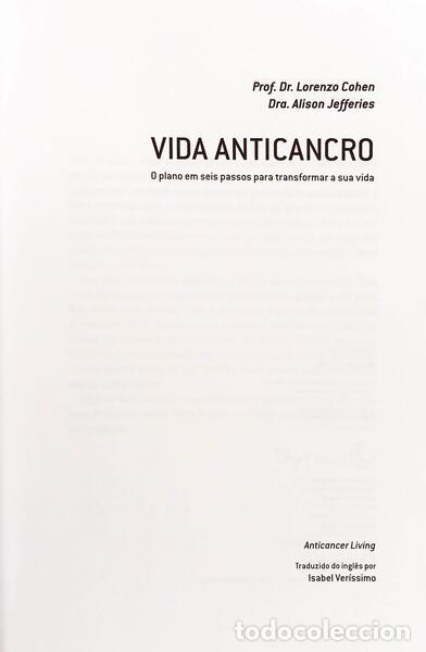 Libros: COHEN. (Lorenzo) e Alison Jefferies. - VIDA ANTICANCRO. - Foto 2