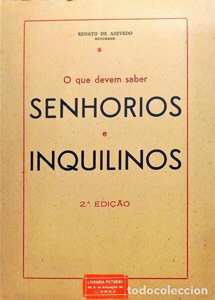 B&uuml;cher: AZEVEDO. (Renato de) - O QUE DEVEM SABER SENHORIOS E INQUILINOS. [2.&ordf; EDI&Ccedil;&Atilde;O]