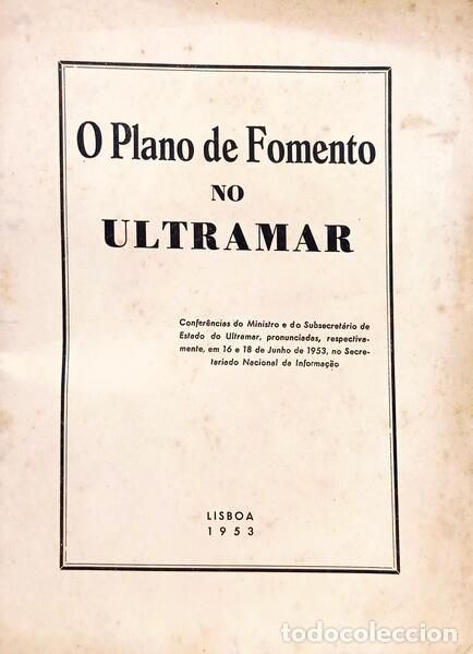 B&uuml;cher: PLANO (O) DE FOMENTO NO ULTRAMAR.