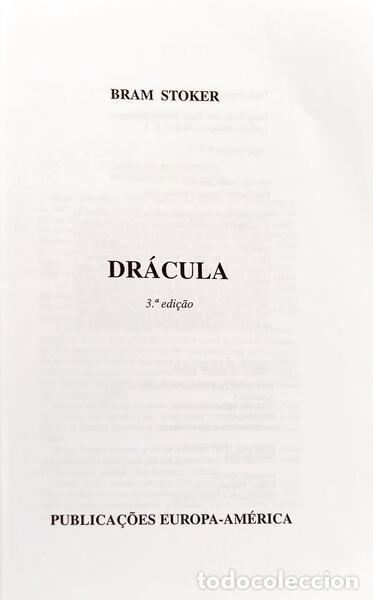 Libros: STOKER. (Bram) - DR&Aacute;CULA. [3.&ordf; EDI&Ccedil;&Atilde;O] - Foto 2