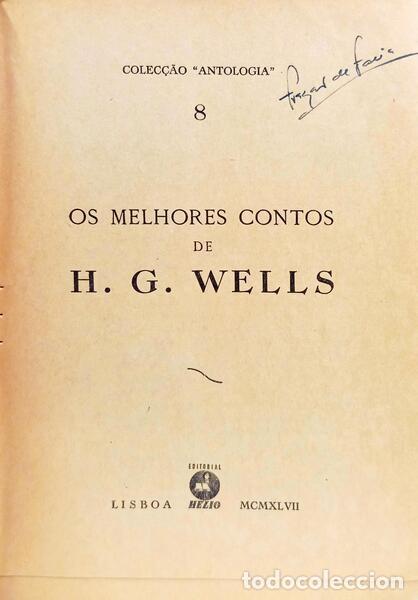 Libros: WELLS. (Herbert George) - OS MELHORES CONTOS. - Foto 2
