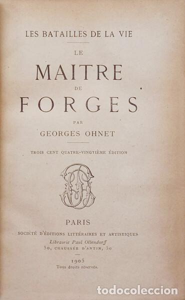 Libros: OHNET. (Georges) - LE MAITRE DE FORGES. [380.&ordf; EDI&Ccedil;&Atilde;O]