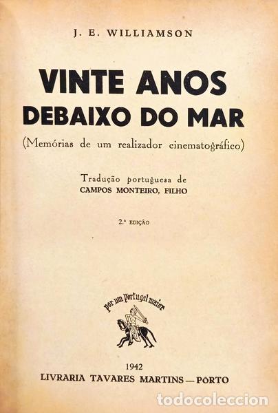 Libros: WILLIAMSON. (J. E.) - VINTE ANOS DEBAIXO DO MAR. [2.&ordf; EDI&Ccedil;&Atilde;O] - Foto 2