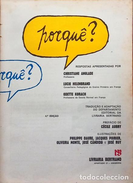 Livros em segunda m&atilde;o: ANGLADE. (Christiane), Lucie Helenbrand e Odette Korach. - PORQUE? [4.&ordf; EDI&Ccedil;&Atilde;O]