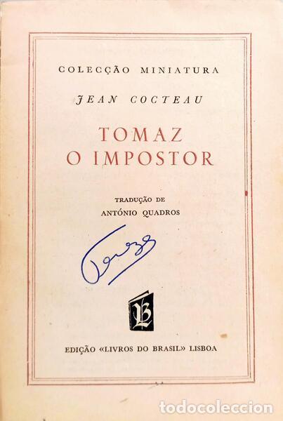 Libros: COCTEAU. (Jean) - TOMAZ, O IMPOSTOR. - Foto 2