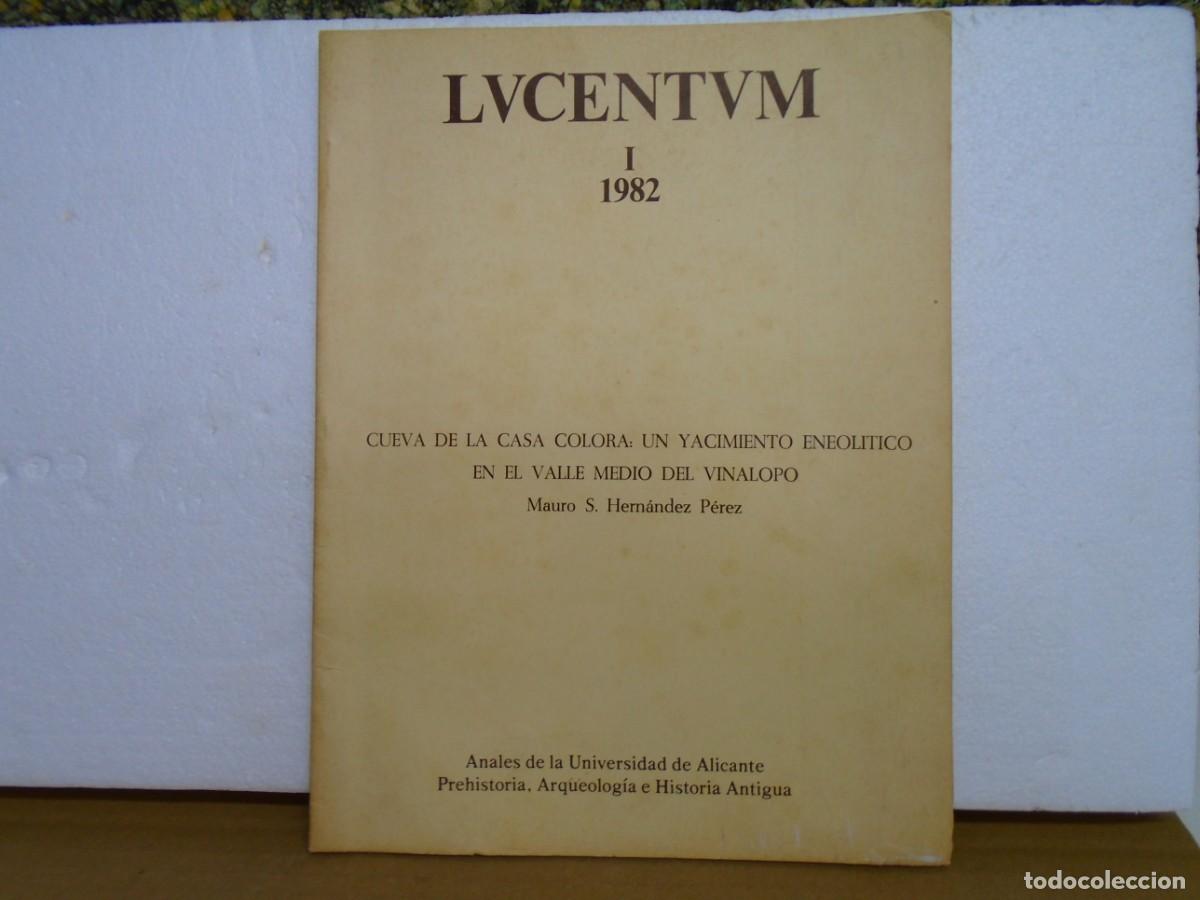 Libros: LVCENTVM(I) 1982/UNIVERSIDAD DE ALICANTE/MAURO S.HDEZ PEREZ.