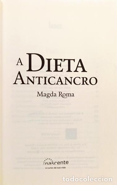 Libros: ROMA. (Magda) - A DIETA ANTICANCRO. [3.&ordf; EDI&Ccedil;&Atilde;O] - Foto 2