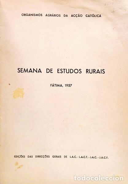Libros: SEMANA DE ESTUDOS RURAIS. - Foto 2