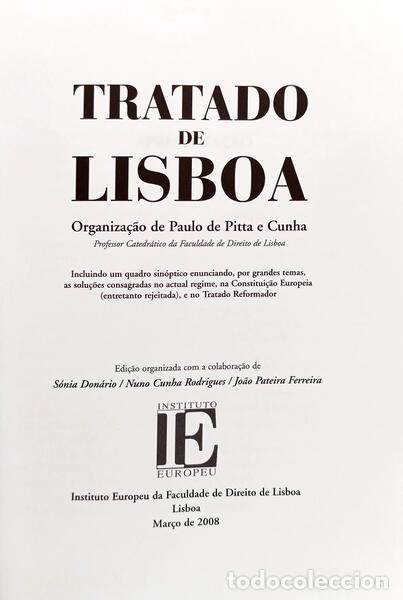 Libros: PITTA E CUNHA. (Paulo de) - TRARADO DE LISBOA. - Foto 2
