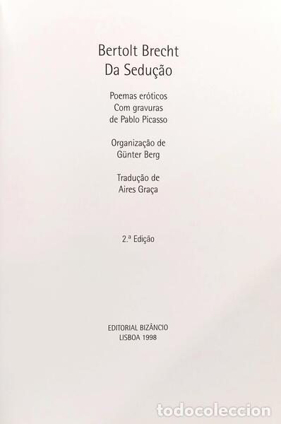 Libros: BRECHT. (Bertolt) - DA SEDU&Ccedil;&Atilde;O. [2.&ordf; EDI&Ccedil;&Atilde;O] - Foto 2