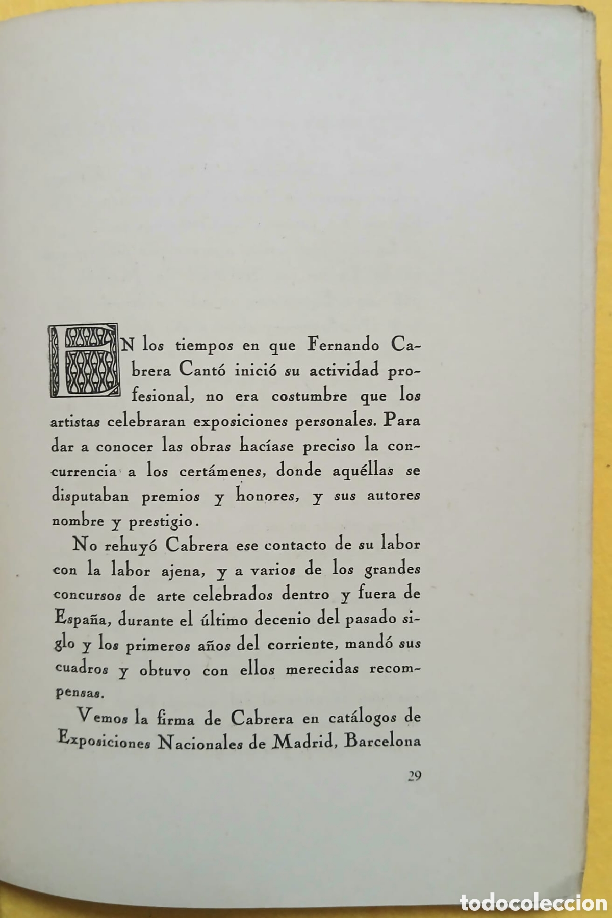 Libros: El pintor Cabrera Cant&oacute;, con dedicatoria. - Foto 6