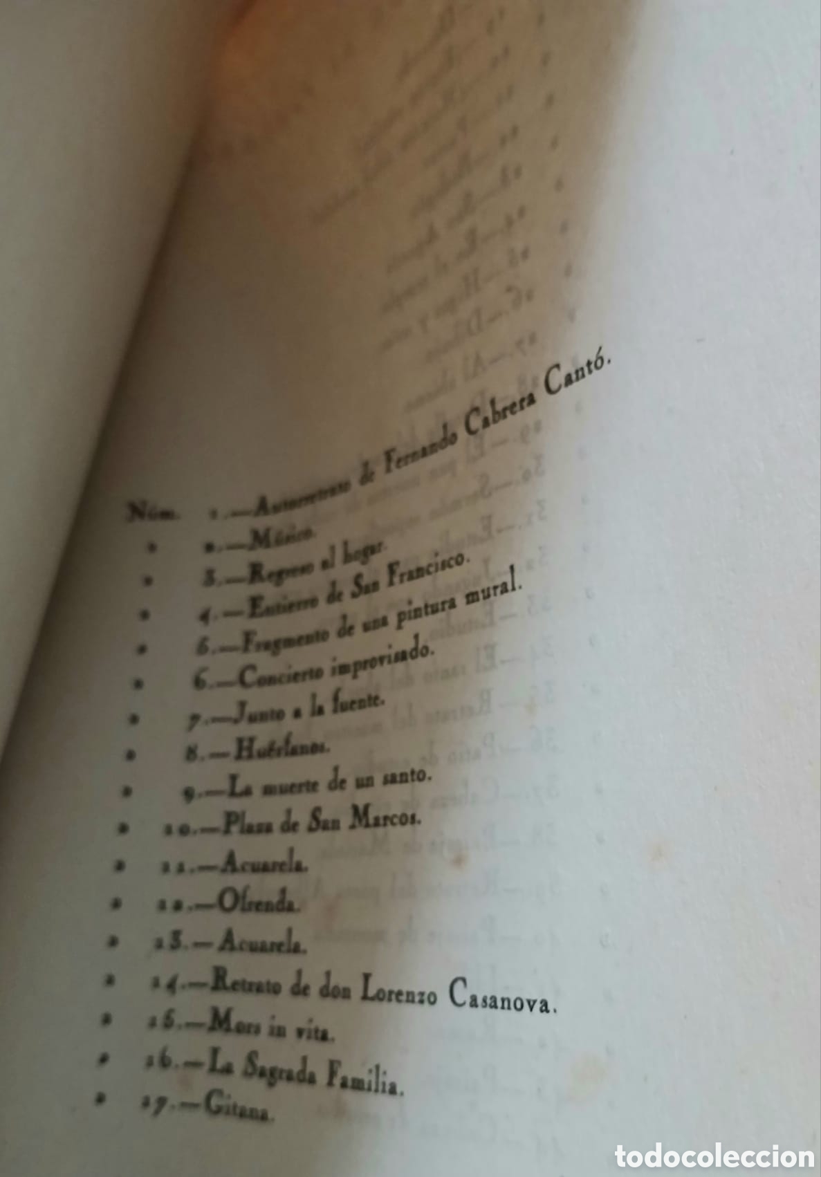 Libros: El pintor Cabrera Cant&oacute;, con dedicatoria. - Foto 14