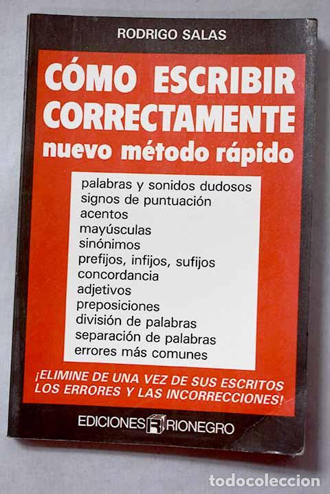 B&uuml;cher: C&oacute;mo escribir correctamente.- Salas, Rodrigo