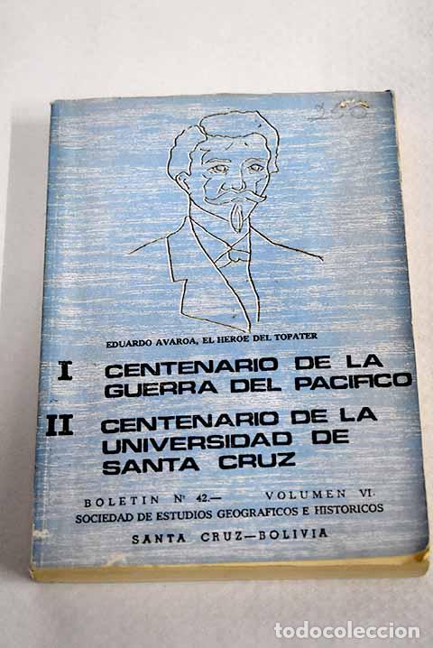 Livres: Boletin. N&ordm; 42: Avaroa, Eduardo.- Avaroa, Eduardo