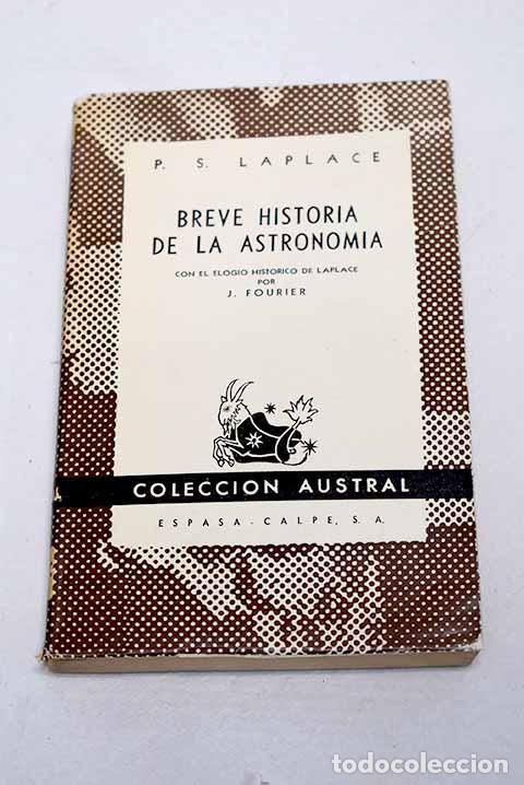 Libri di seconda mano: Breve historia de la astronom&iacute;a.- Laplace, P. S.