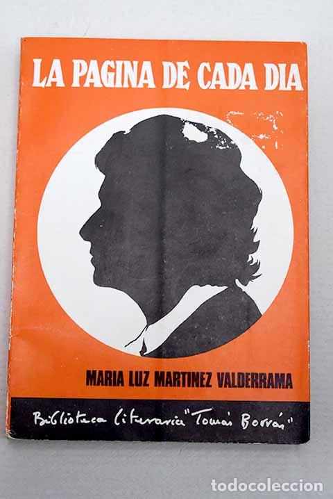 Livres: La p&aacute;gina de cada d&iacute;a.- Mart&iacute;nez Valderrama, Mar&iacute;a Luz