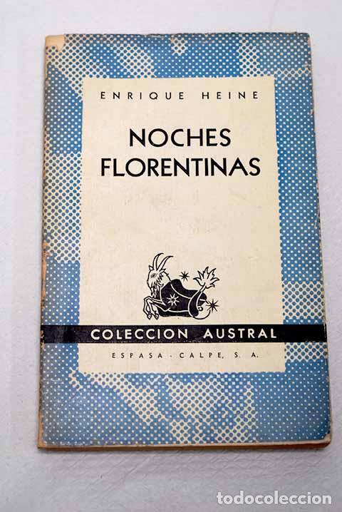 books: Noches florentinas y esp&iacute;ritus elementales.- Heine, Heinrich