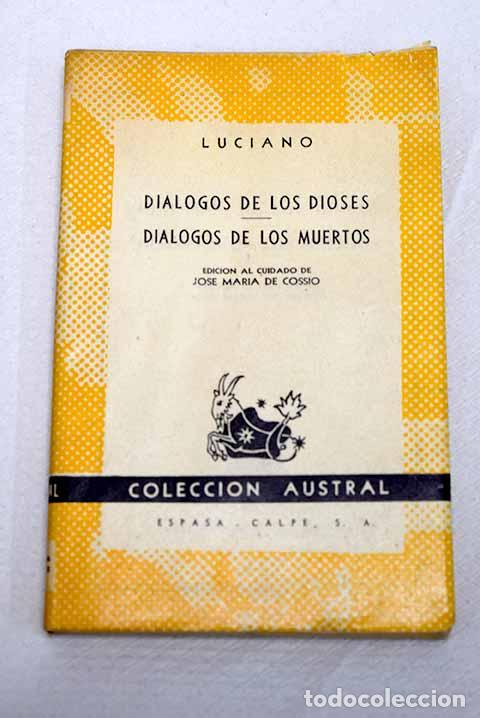 Libros: Di&aacute;logos de los dioses.- Luciano de Sam&oacute;sata