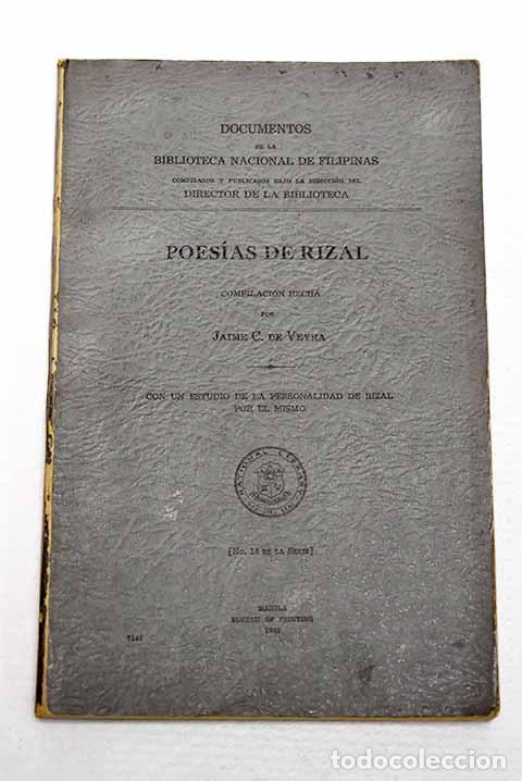Libros: Poesias de Rizal: : Bureau of Printing.