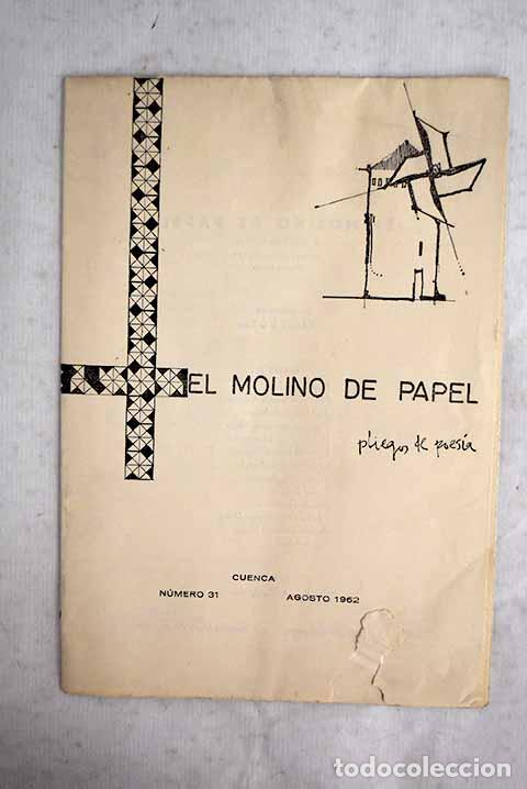 Livres: El molino de papel: pliegos de poes&iacute;a, n&uacute;mero 31