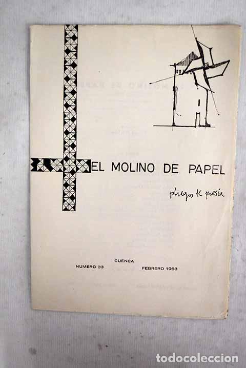 Livres: El molino de papel: pliegos de poes&iacute;a, n&uacute;mero 33