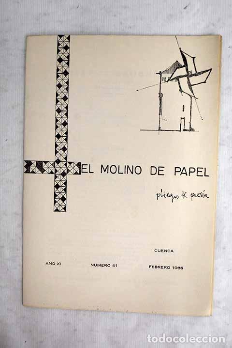 Livres: El molino de papel: pliegos de poes&iacute;a, n&uacute;mero 41