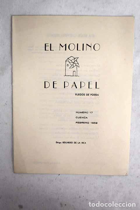 Livres: El molino de papel: pliegos de poes&iacute;a, n&uacute;mero 17