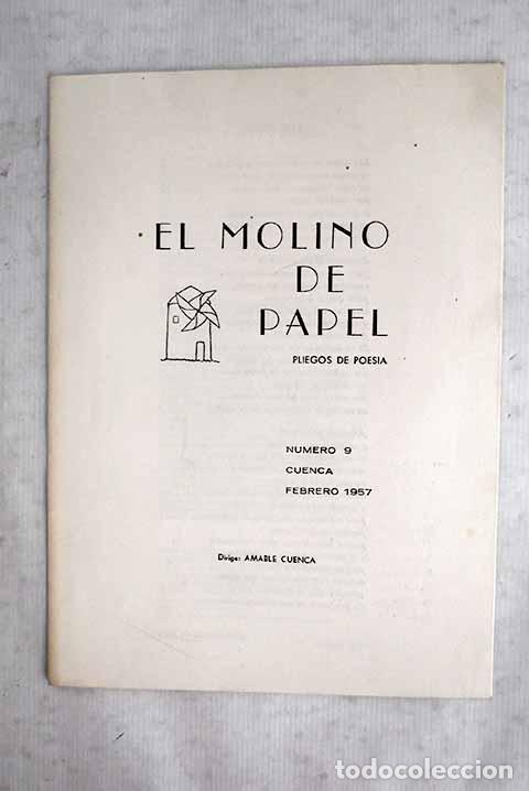 Livres: El molino de papel: pliegos de poes&iacute;a, n&uacute;mero 9