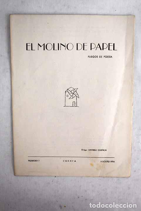 Livres: El molino de papel: pliegos de poes&iacute;a, n&uacute;mero 7