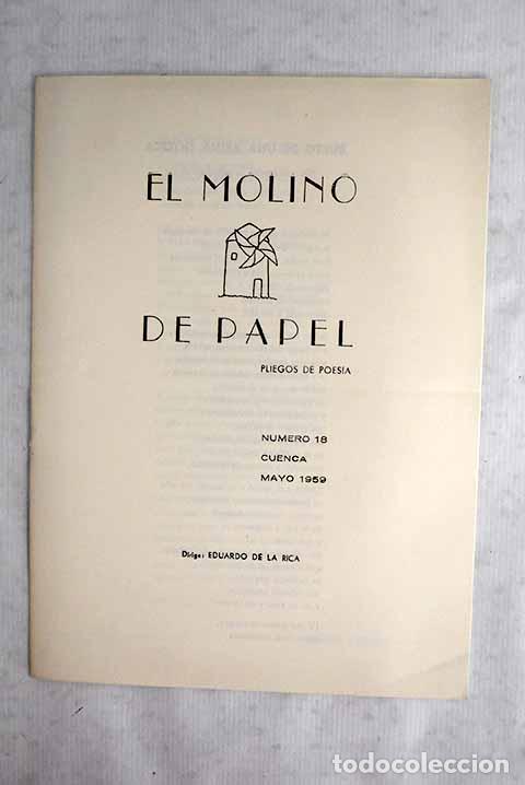 Livres: El molino de papel: pliegos de poes&iacute;a, n&uacute;mero 18