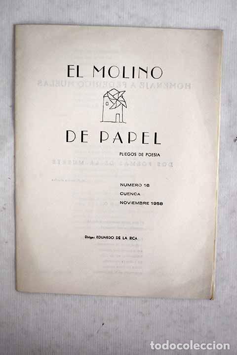 Livres: El molino de papel: pliegos de poes&iacute;a, n&uacute;mero 16
