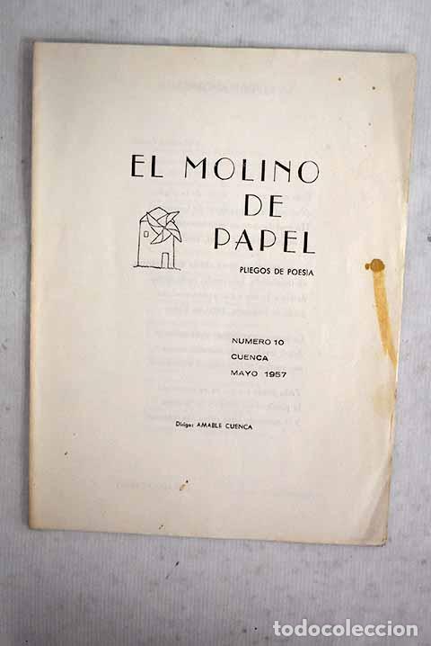 Livres: El molino de papel: pliegos de poes&iacute;a, n&uacute;mero 10