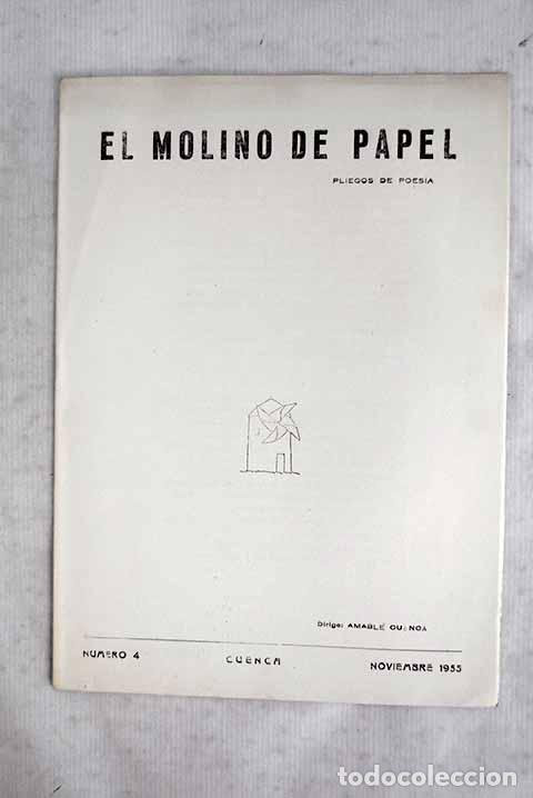 Livres: El molino de papel: pliegos de poes&iacute;a, n&uacute;mero 4