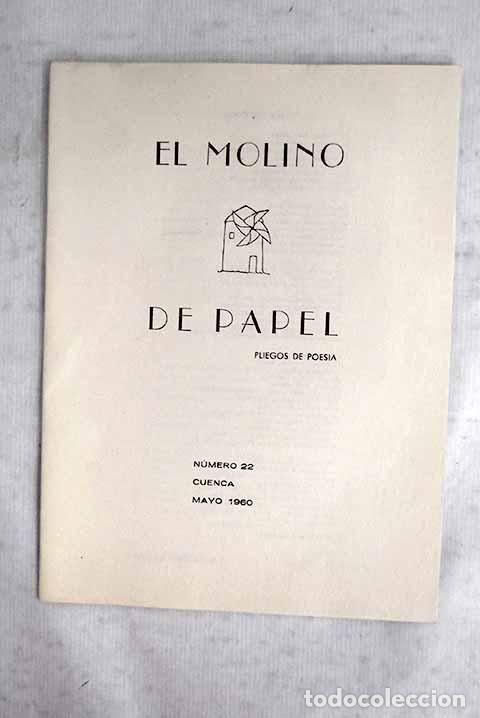 Livres: El molino de papel: pliegos de poes&iacute;a, n&uacute;mero 22