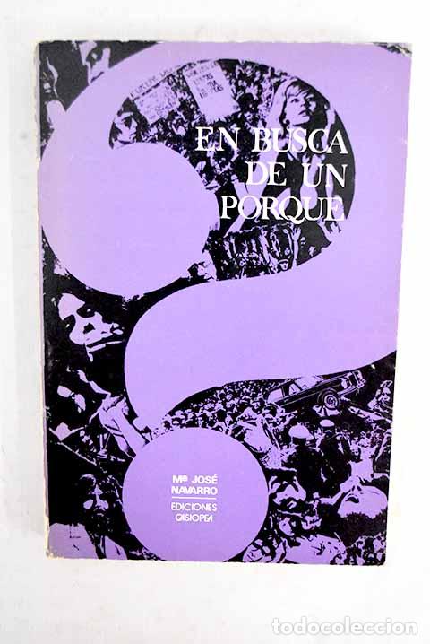 Libros: En busca de un porqu&eacute;.- Navarro, Mar&iacute;a Jos&eacute;