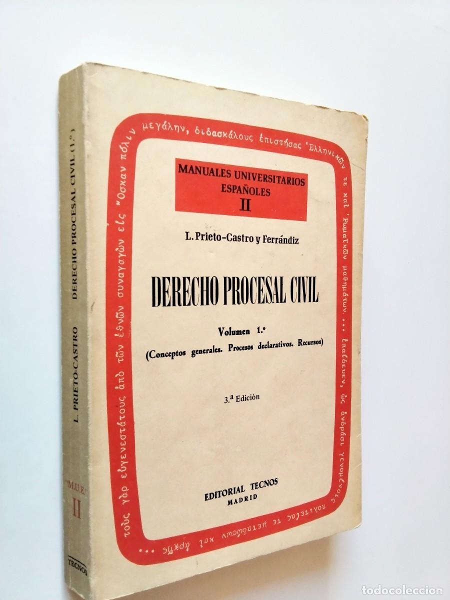 books: Leonardo Prieto-Castro y Ferr&aacute;ndiz - Derecho procesal civil. Volumen 1&ordm; (Conceptos generales. Proces
