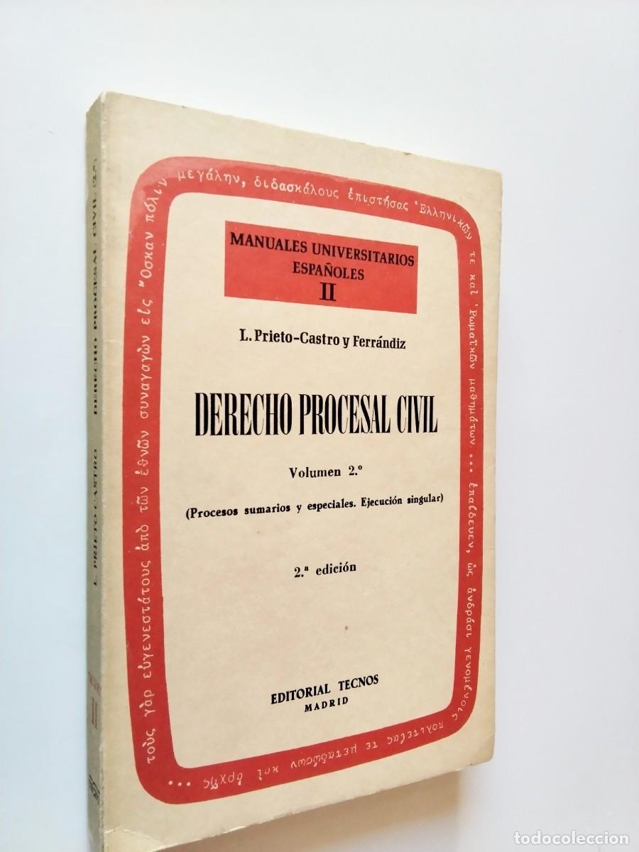 books: Leonardo Prieto-Castro y Ferr&aacute;ndiz - Derecho procesal civil. Volumen 2&ordm; (Procesos sumarios y especia