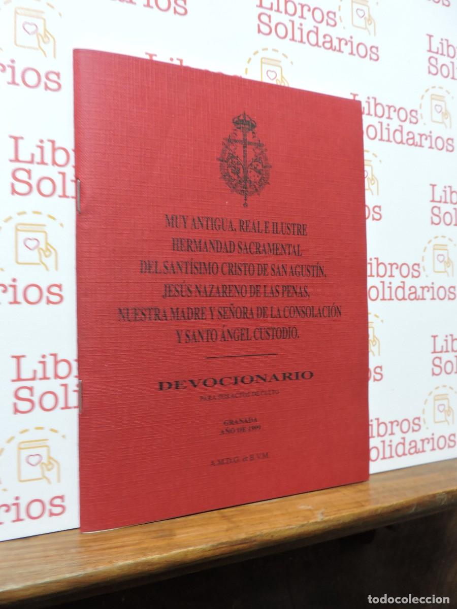 Libros: Devocionario Hermandad Cristo de San Agust&iacute;n y Se&ntilde;ora de la Consolaci&oacute;n. Granada, 1999