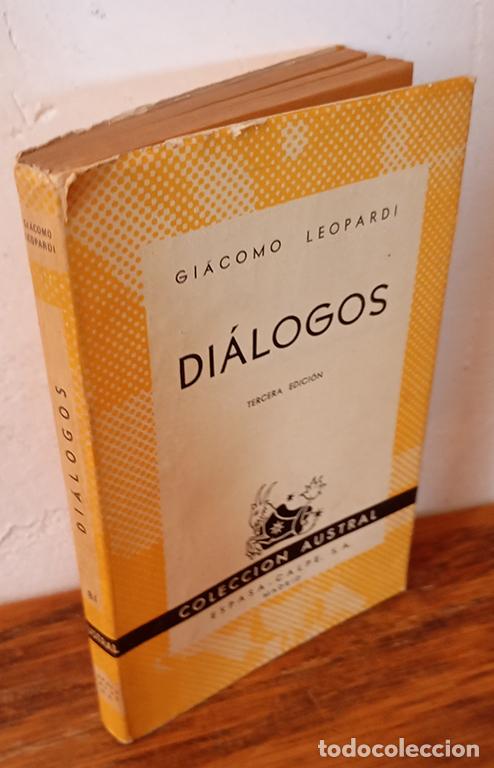 Libros: DI&Aacute;LOGOS - GIACOMO LEOPARDI