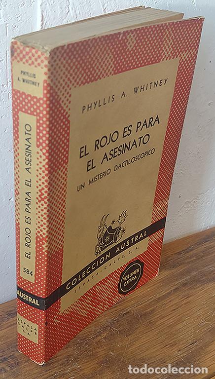 Libros: EL ROJO ES PARA EL ASESINATO. Un misterio dactilosc&oacute;pico - PHYLLIS A.WHITNEY