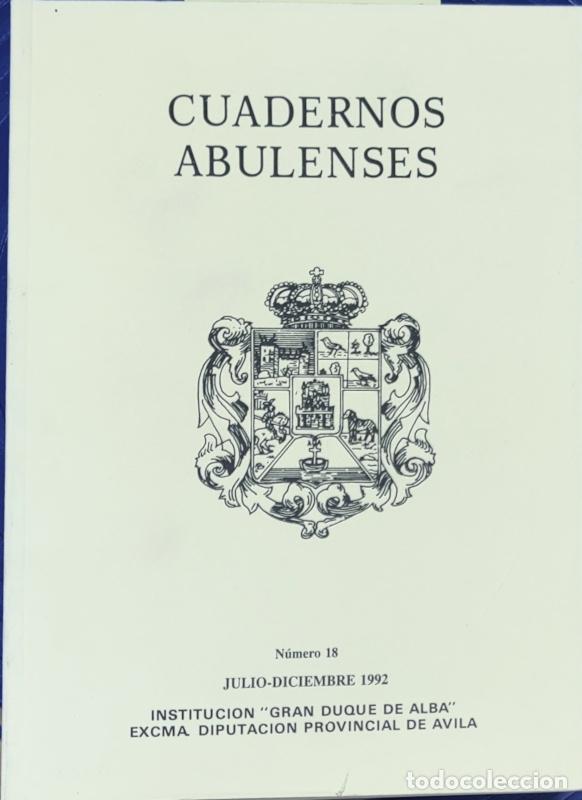 B&uuml;cher: Cuadernos abulenses N&ordm; 18 - julio-diciembre 1992 - Aa. Vv.