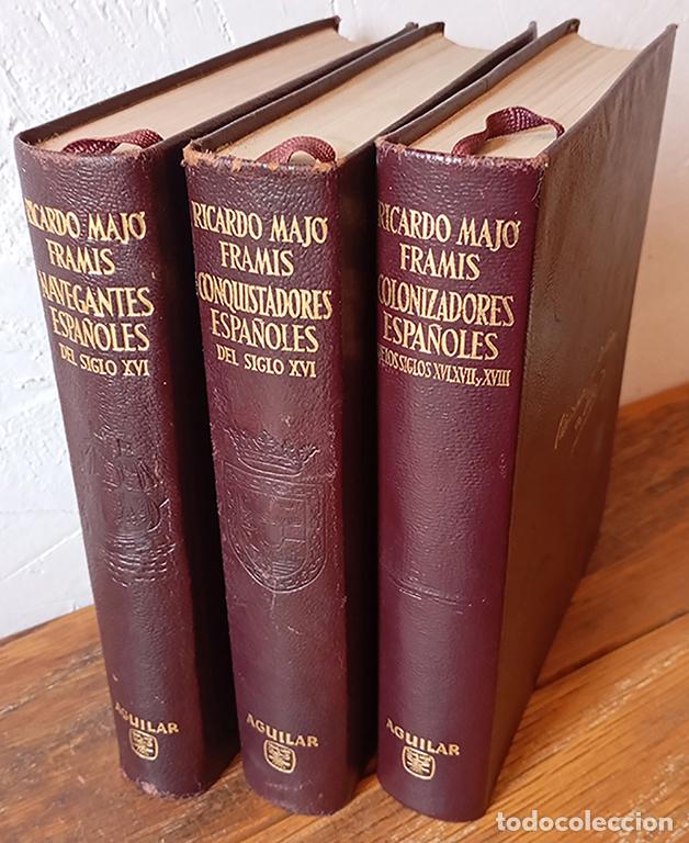 Libros: VIDAS DE LOS NAVEGANTES, CONQUISTADORES Y COLONIZADORES ESPA&Ntilde;OLES DEL SIGLO XVI, XVII Y XVIII, (3 Vo