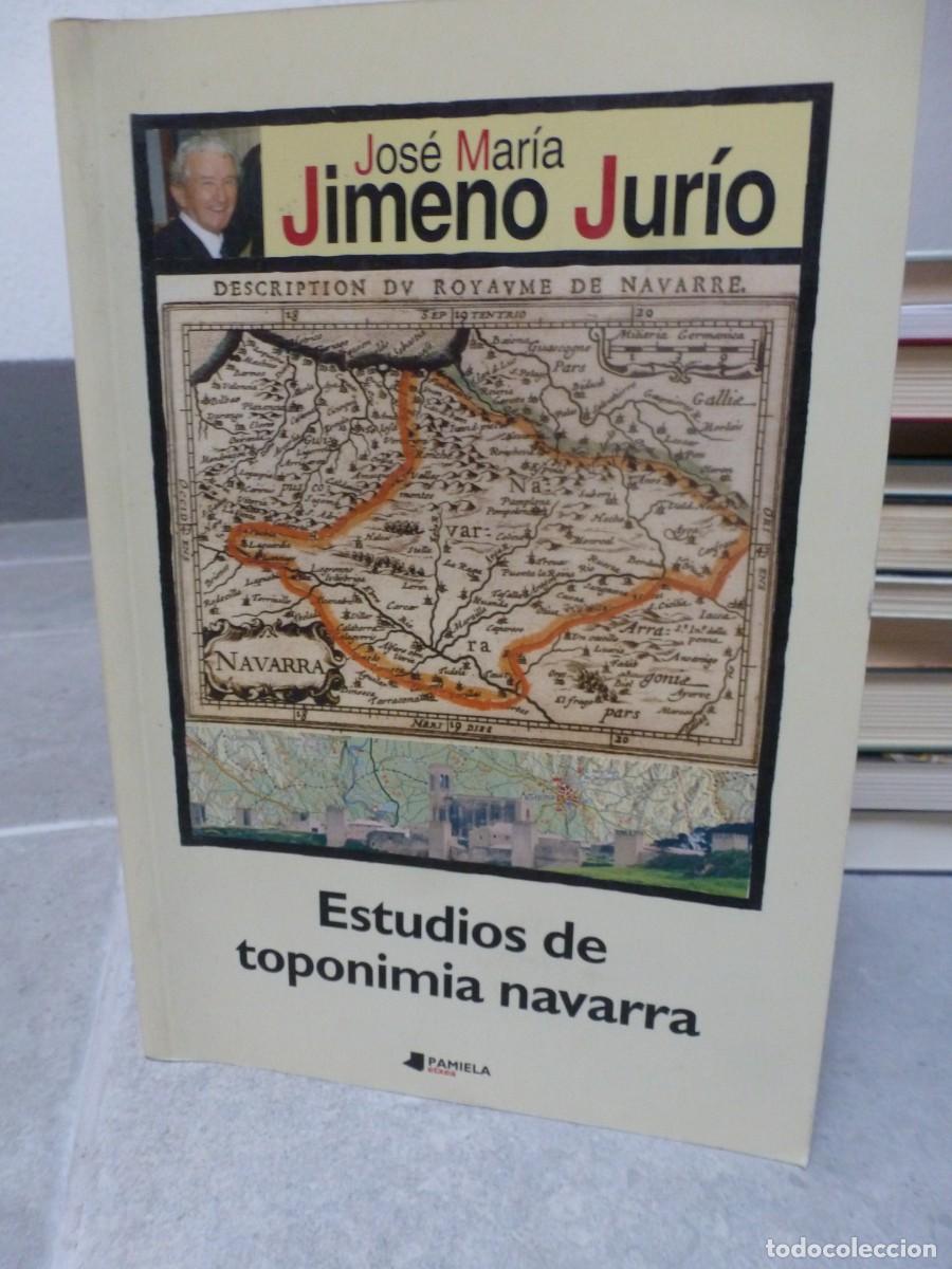 Libros: ESTUDIOS SOBRE TOPONIMIA NAVARRA. JOS&Eacute; MAR&Iacute;A JIMENO JUR&Iacute;O. PAMIELA